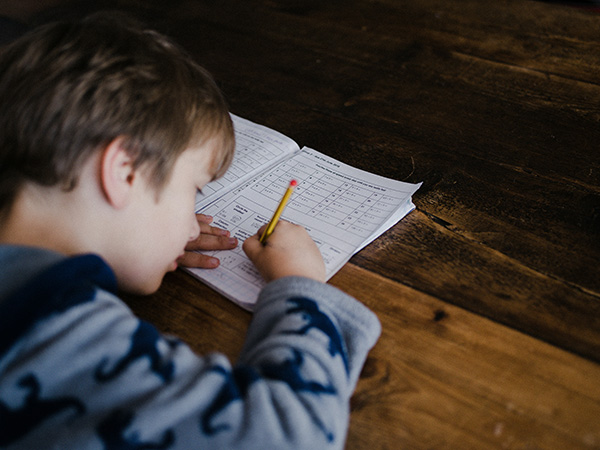 A boy gets extra time to complete his school work thanks to accommodations made while returning to school after a brain tumor diagnosis.